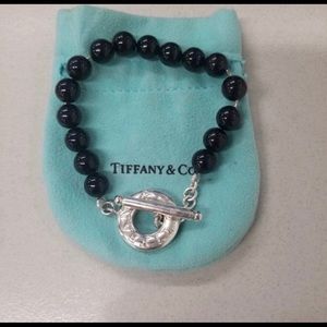 Tiffany and Co  onyx bracelet
